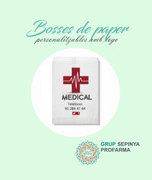 bolsas papel sin asa farmacia